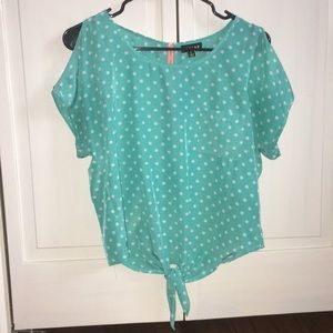 Polka dot blouse